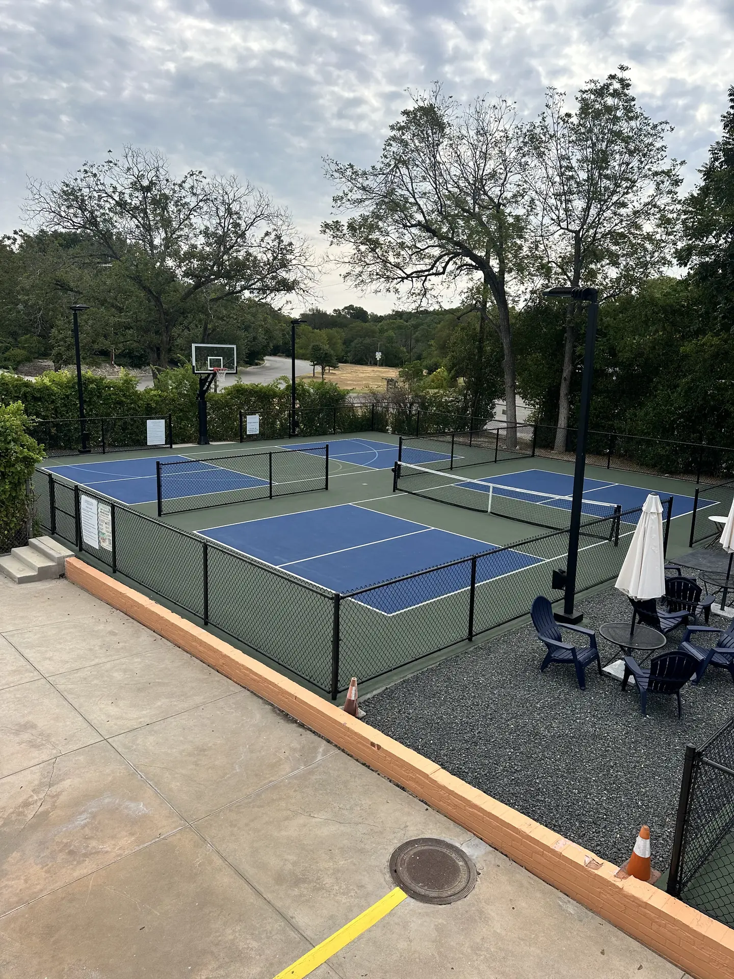Basketball court at Heights Pool, Alamo Heights San Antonio