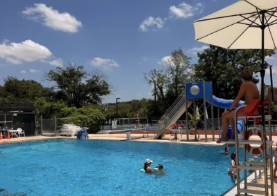 Diving board at the diving pool, Heights Pool in Alamo Heights San Antonio